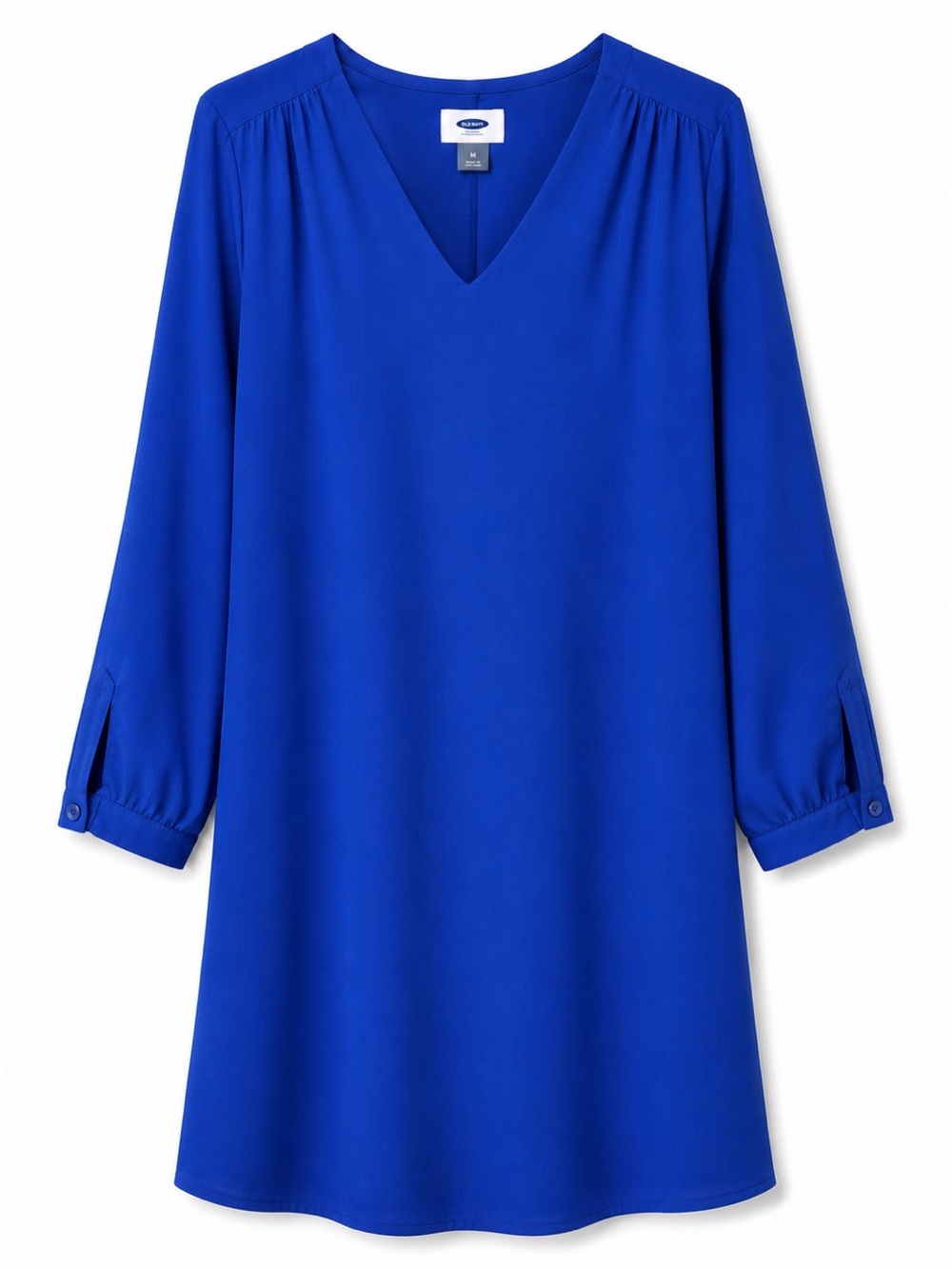 Old Navy Women’s Ultraviolet V-Neck Shift Dress Long Sleeves